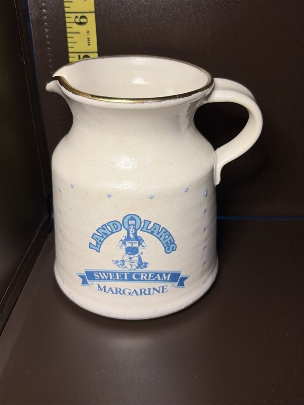 Land O Lakes Creamer Pitcher 6 Vintage 1980s Collectible Rare Milk Glass